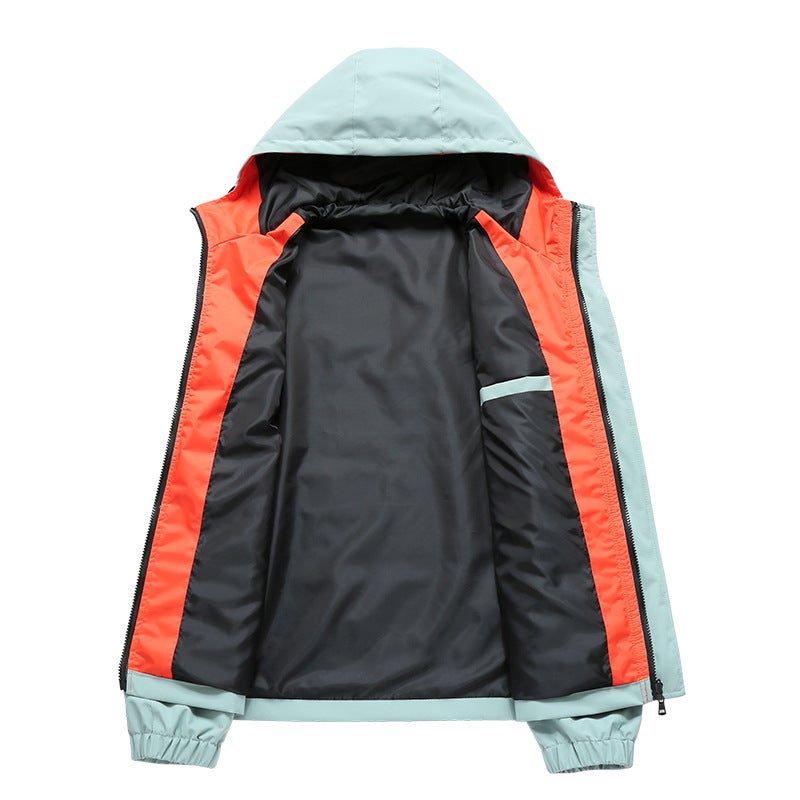 2024 Solid Color Casual New Sports Outdoor Jacket Coat Windproof Soft Shell Cardigan Coat Men - Image 5